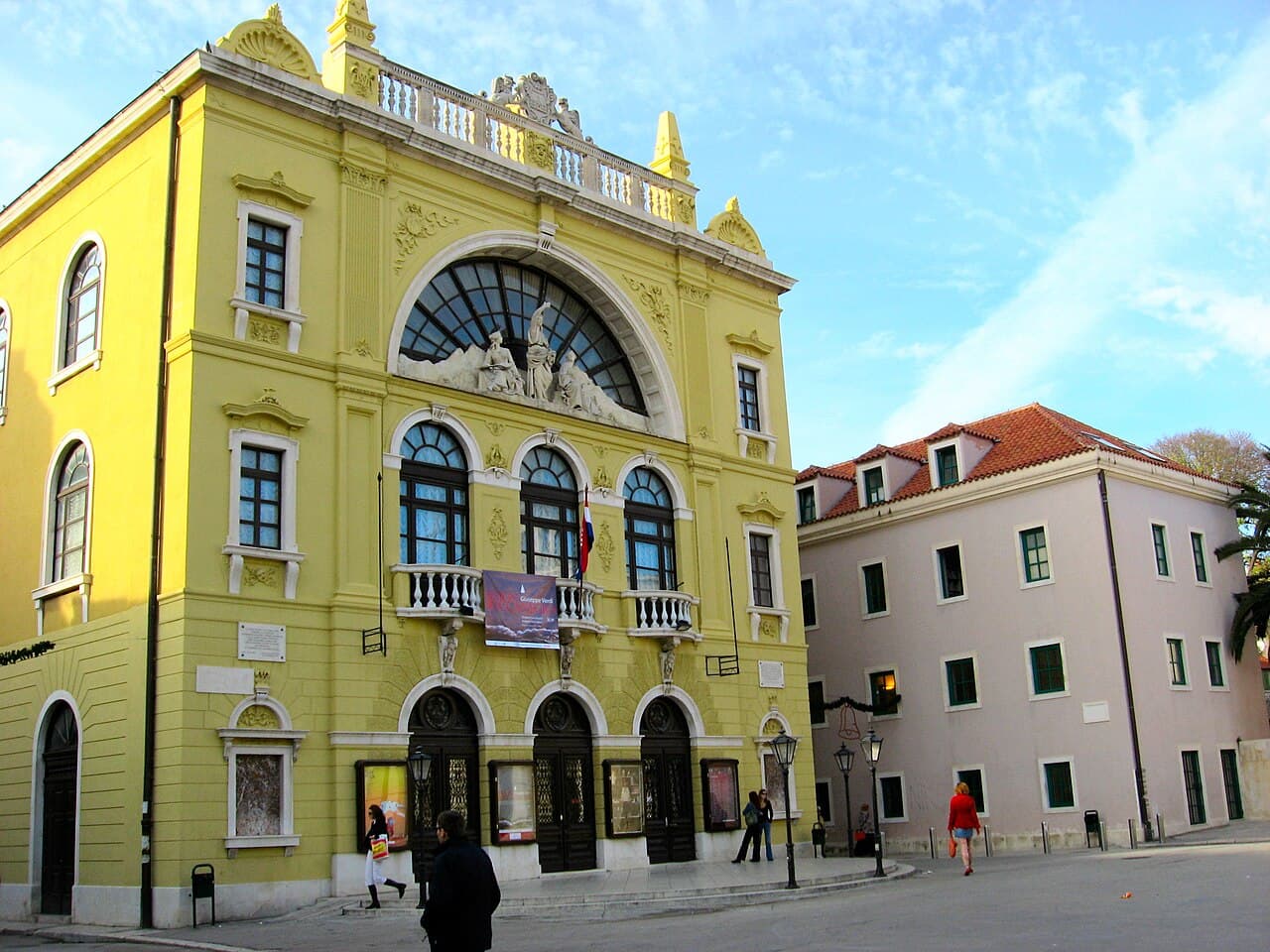 Croatian National Theater building in Split
